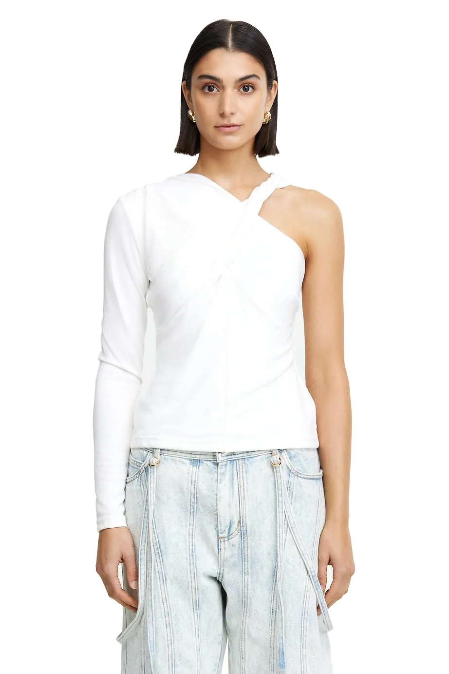 Acler Wyson Top in Ivory, Ivory Tops