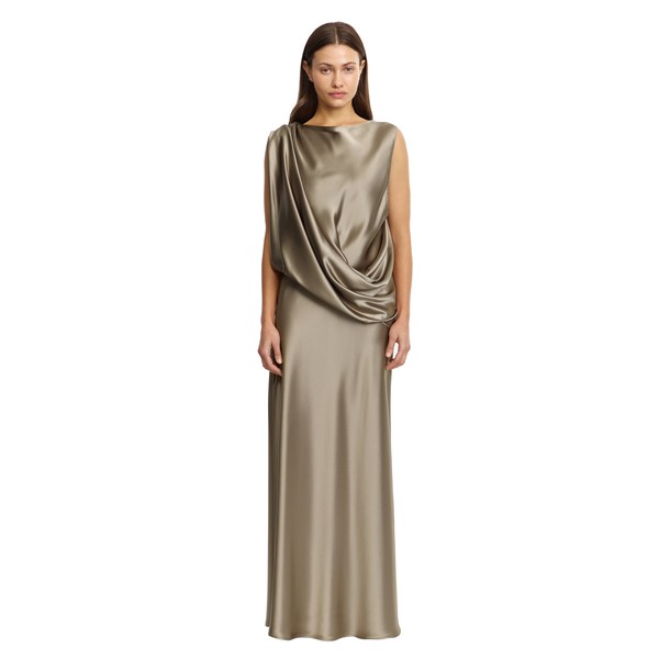 Acler Yaluma Maxi Dress in Walnut