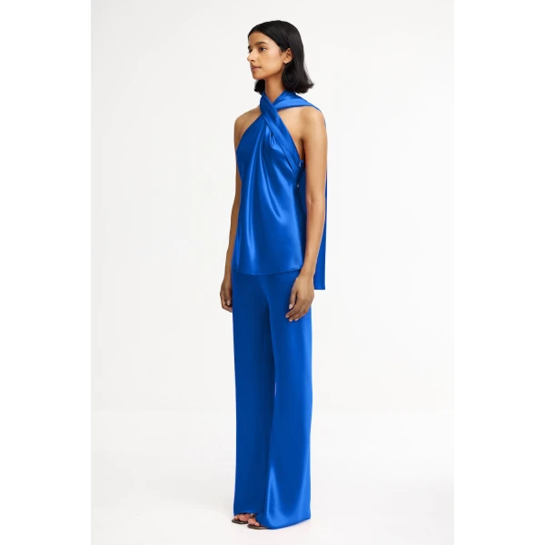 Acler Yegreen Top in Cobalt, view 3