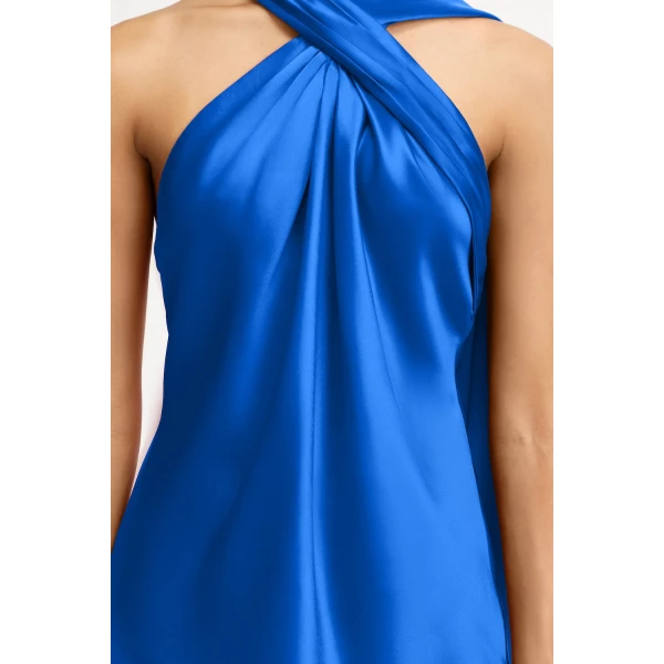 Acler Yegreen Top in Cobalt, view 4
