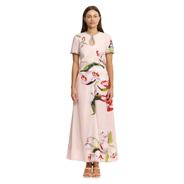 Acler Yeoford Maxi Dress in Cherry Medley