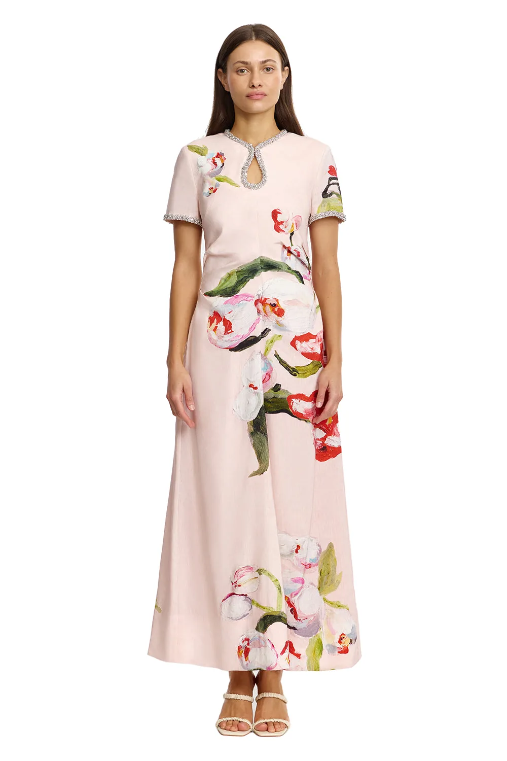 Acler Yeoford Maxi Dress in Cherry Medley, Multicolour Dresses