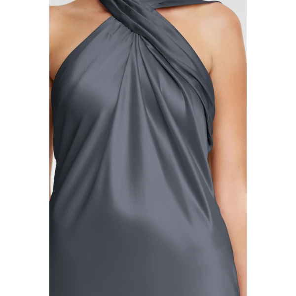 Acler Yewgreen Maxi Dress in Charcoal, view 4
