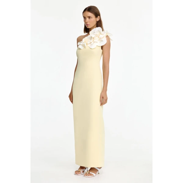 Acler Zofia Maxi Dress in Lemon Sorbet, view 2