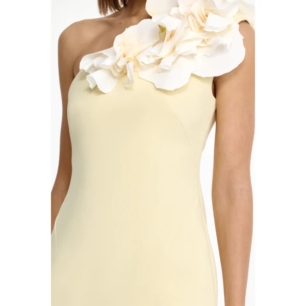Acler Zofia Maxi Dress in Lemon Sorbet, view 4