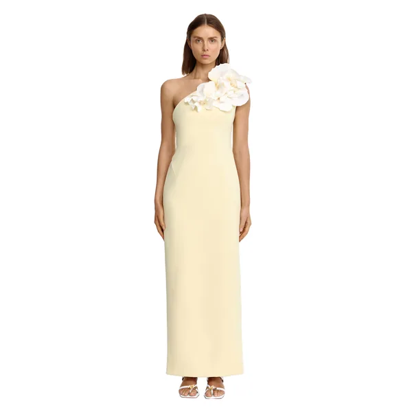 Acler Zofia Maxi Dress in Lemon Sorbet