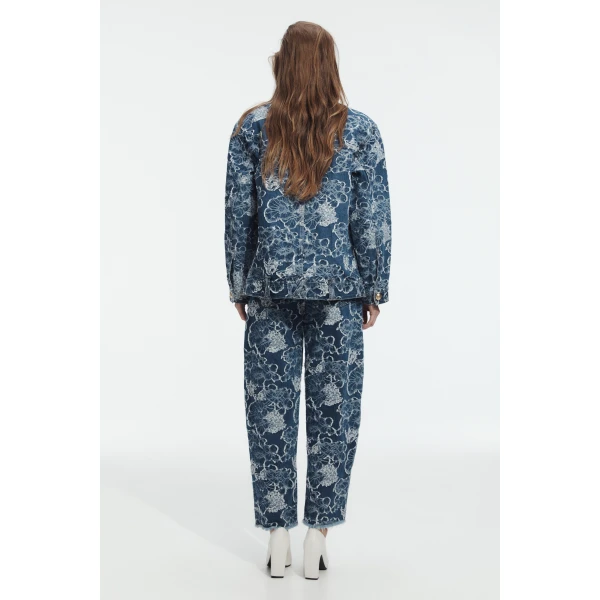 Aje Arlo Jacquard Denim Jacket, view 6