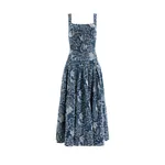 Aje Arlo Jacquard Denim Maxi Dress