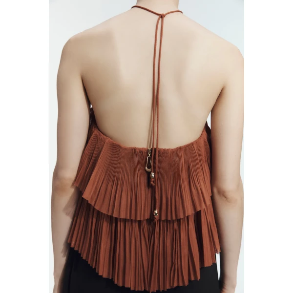 Aje Aven Pleated Top, view 4
