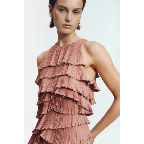 Aje Dew Pleated Maxi Dress, view 3