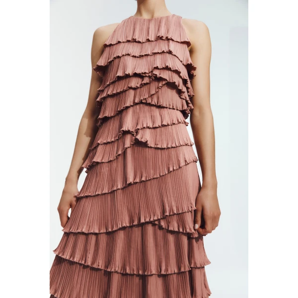 Aje Dew Pleated Maxi Dress, view 4