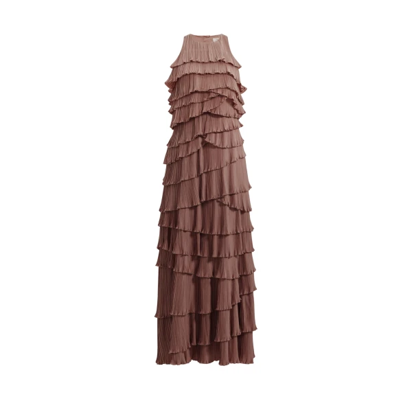 Aje Dew Pleated Maxi Dress