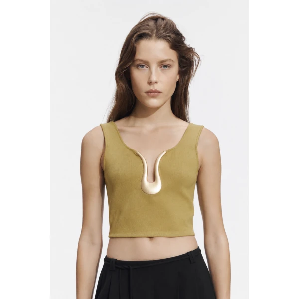 Aje Eira Knit Tank, view 3