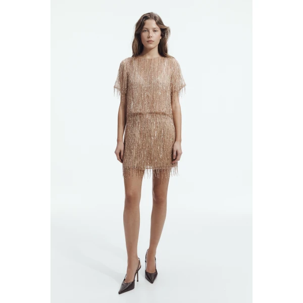 Aje Glisten Embellished Mini Skirt, view 2