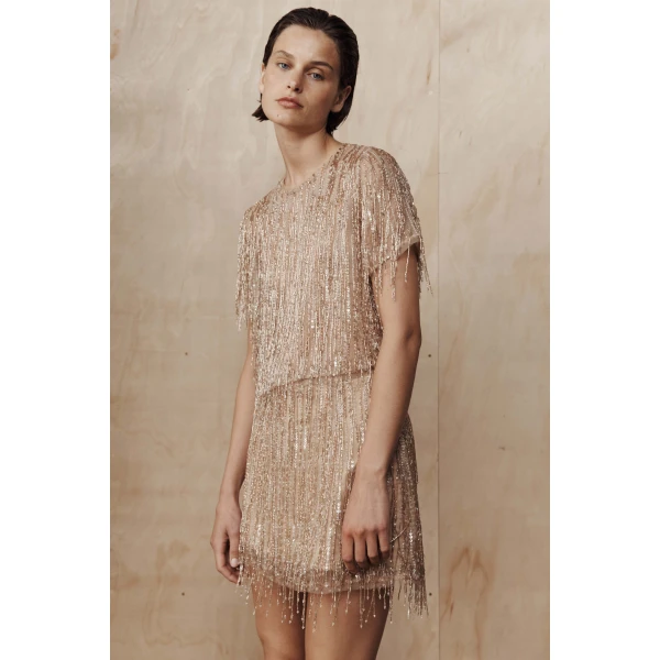 Aje Glisten Embellished Mini Skirt, view 3