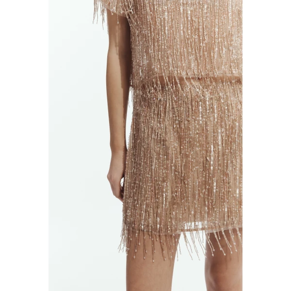 Aje Glisten Embellished Mini Skirt, view 4