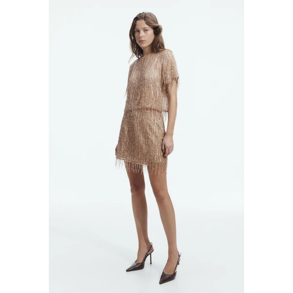 Aje Glisten Embellished Mini Skirt, view 5