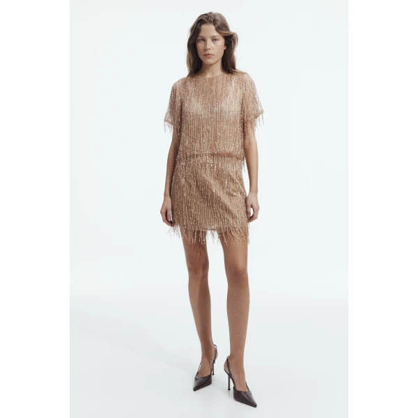 Aje Glisten Embellished Top, view 2