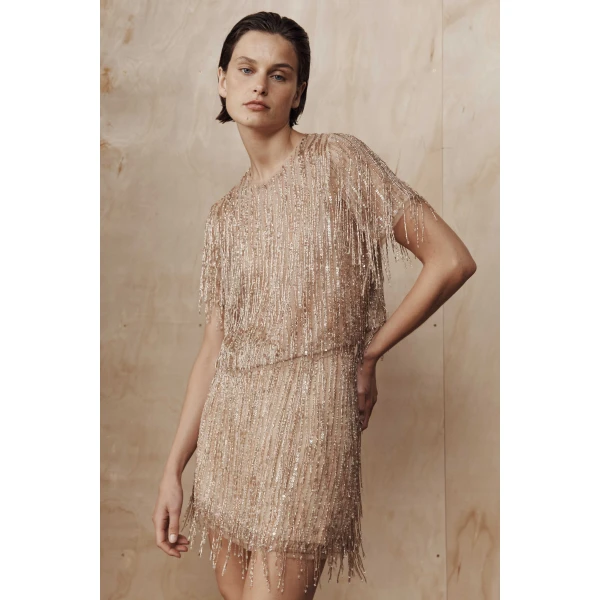 Aje Glisten Embellished Top, view 3