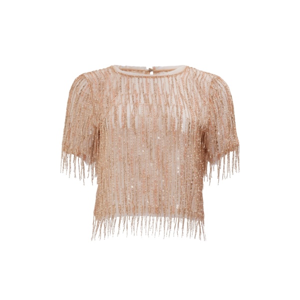 Aje Glisten Embellished Top