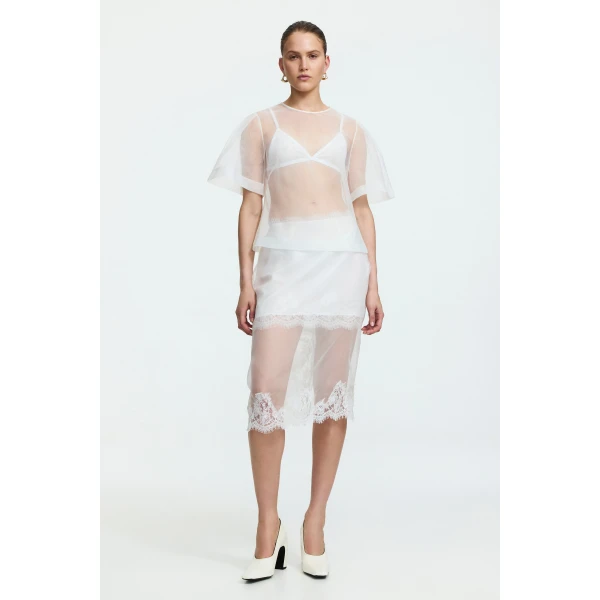 Aje Hush Short Sleeve Top, view 2