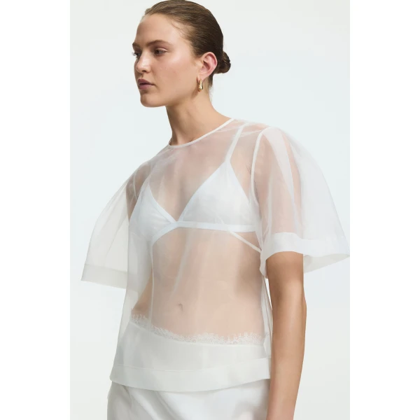 Aje Hush Short Sleeve Top, view 4