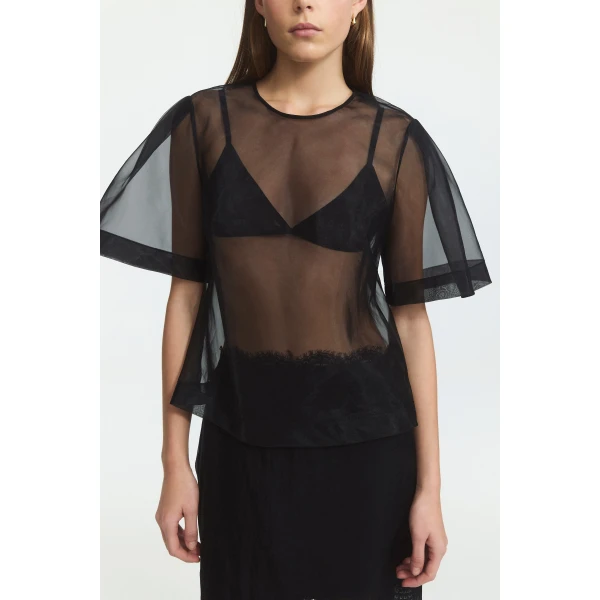 Aje Hush Short Sleeve Top, view 4