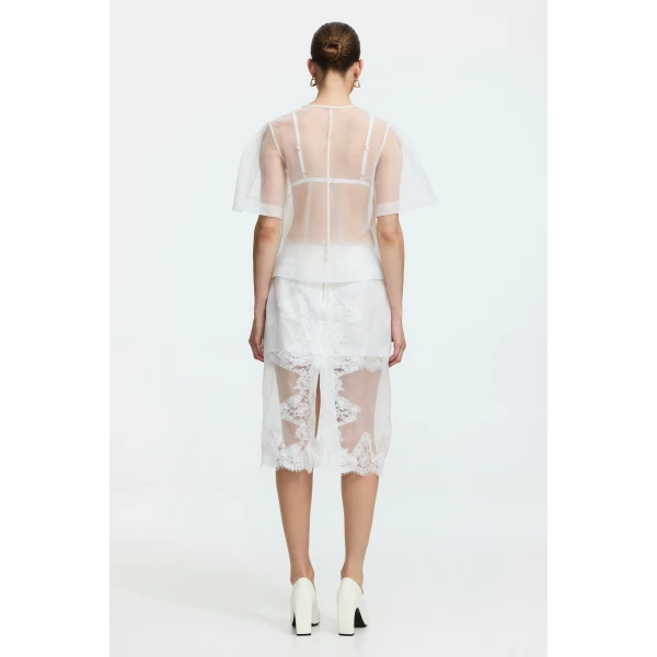 Aje Hush Short Sleeve Top, view 6
