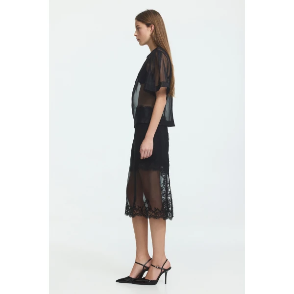 Aje Hush Short Sleeve Top, view 6