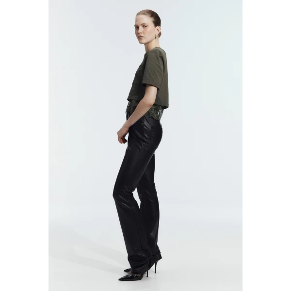 Aje Kayla Lace Underlay Tee Top, view 5