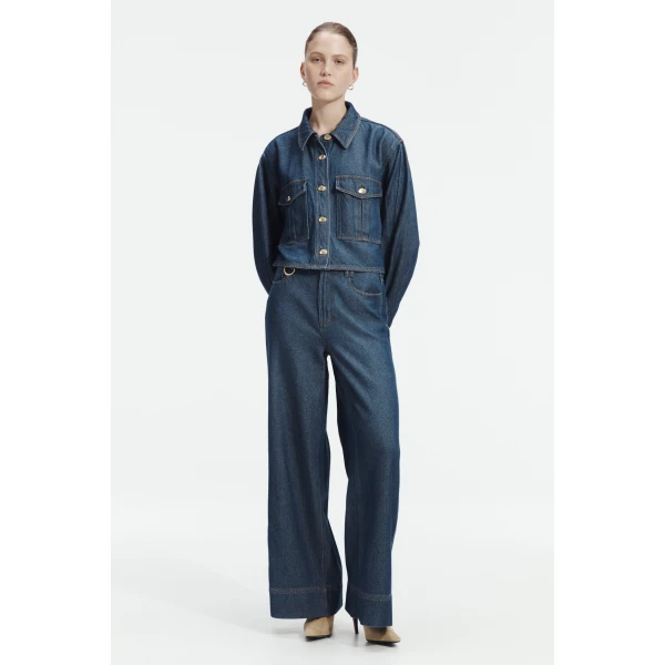 Aje Landon Denim Shirt, view 2
