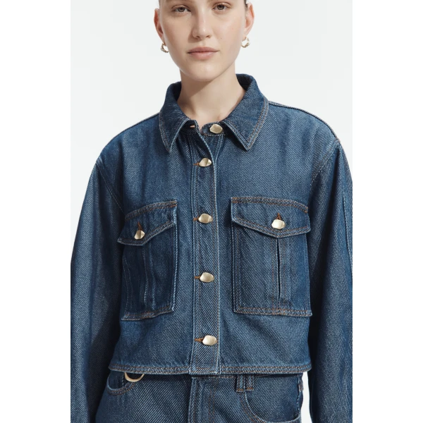 Aje Landon Denim Shirt, view 3