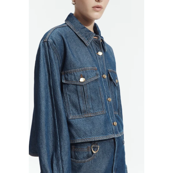 Aje Landon Denim Shirt, view 4