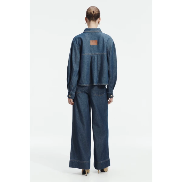 Aje Landon Denim Shirt, view 6