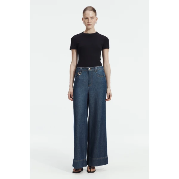 Aje Landon Wide Leg Jean, view 2