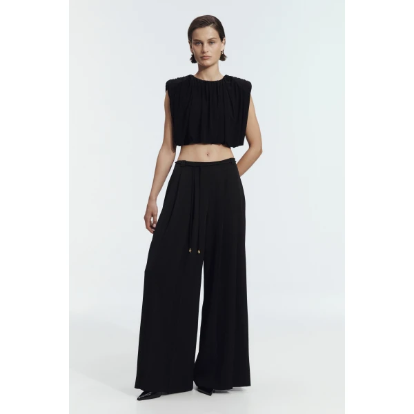Aje Lunaria Ruched Jersey Top, view 2