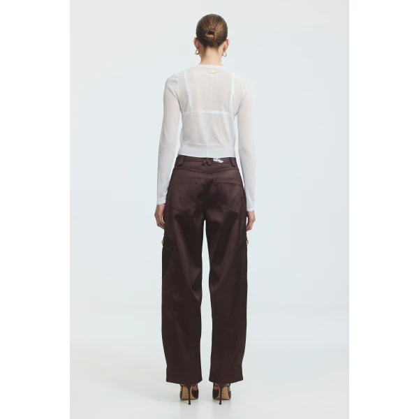 Aje Lynor Sheer Knit Cardigan, view 6