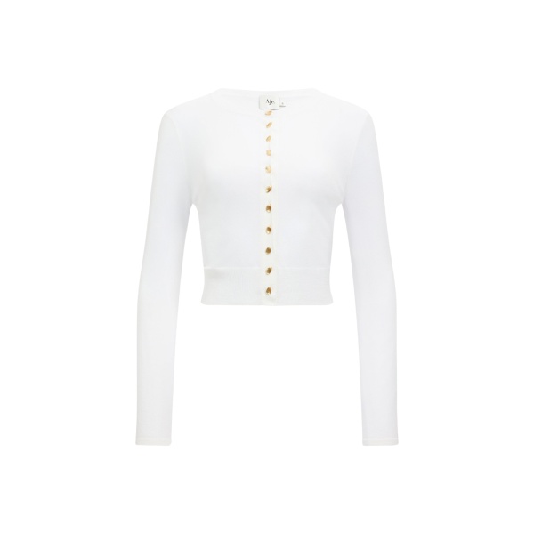 Aje Lynor Sheer Knit Cardigan