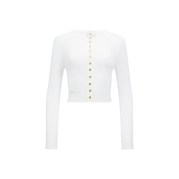 Aje Lynor Sheer Knit Cardigan