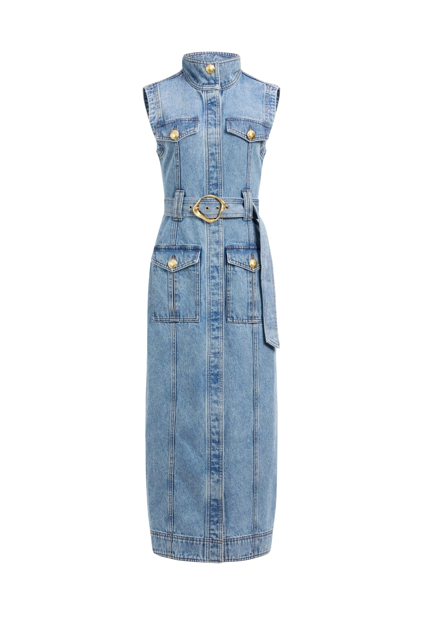 Aje-Lyra-Denim-Midi-Dress34791_nobg Aje Lyra Denim Midi Dress
