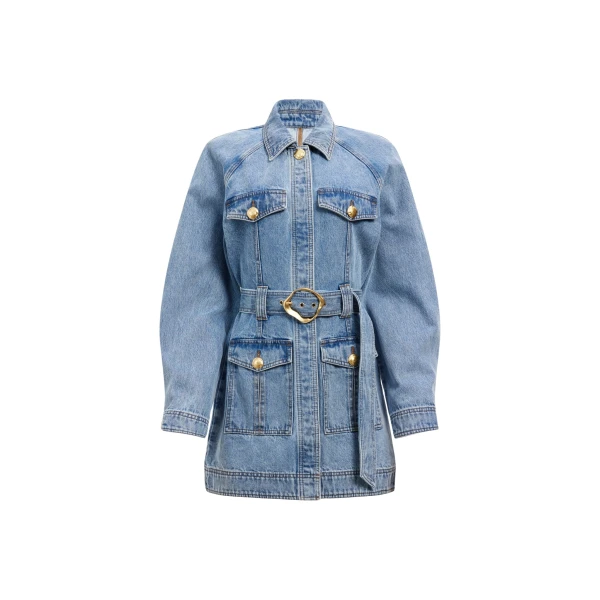 Aje Lyra Denim Mini Dress