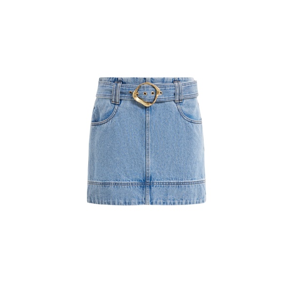 Aje Lyra Denim Mini Skirt