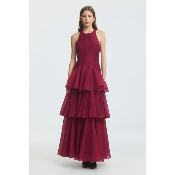 Aje Radiate Pleated Gown, view 2