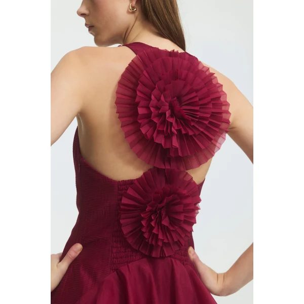 Aje Radiate Pleated Gown, view 3