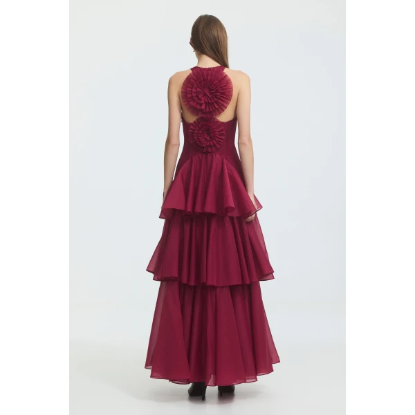 Aje Radiate Pleated Gown, view 4