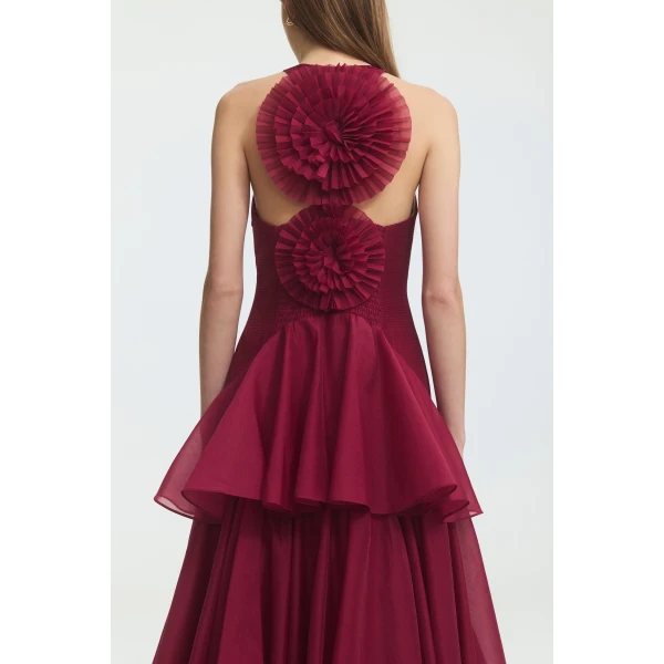 Aje Radiate Pleated Gown, view 6