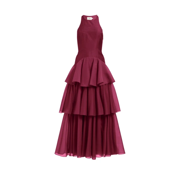 Aje Radiate Pleated Gown