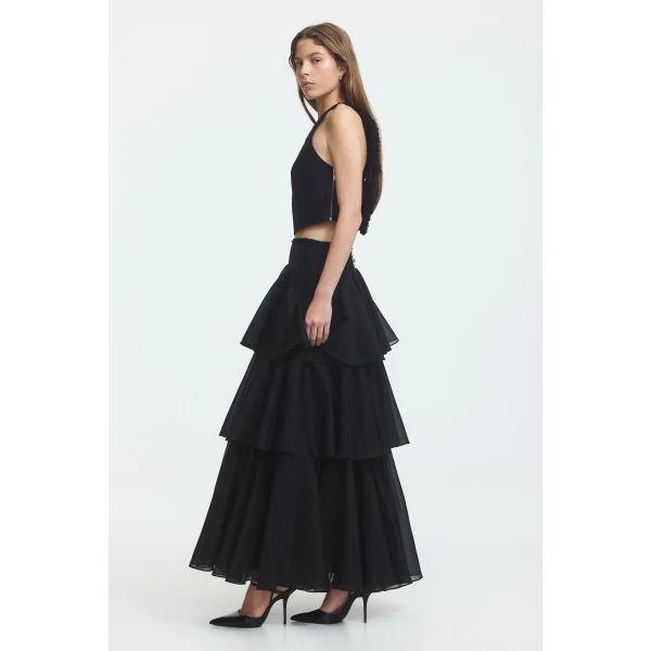Aje Radiate Pleated Maxi Skirt, view 6
