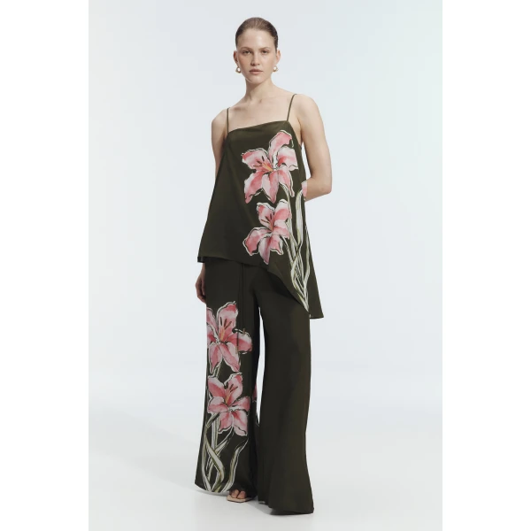 Aje Rhea Silk Cami, view 2