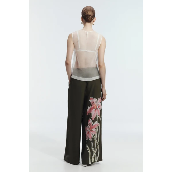 Aje Rhea Silk Pant, view 6